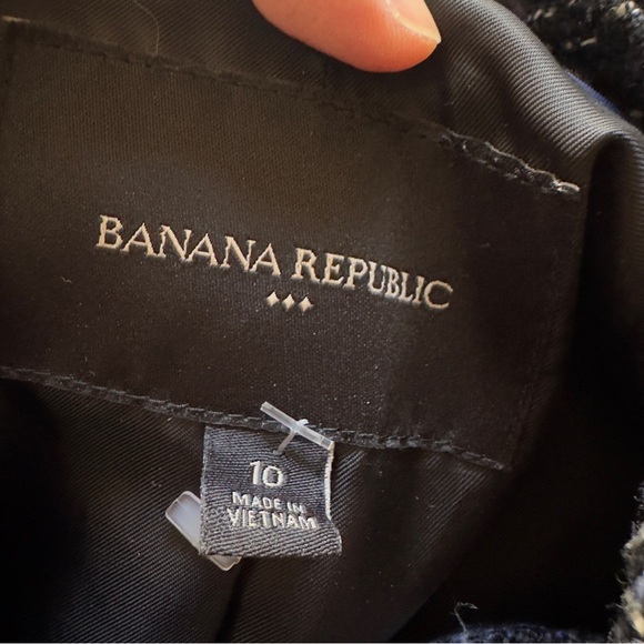 Banana Republic Heritage Collection Tweed Moto Jacket Size 10 - Picture 6 of 7